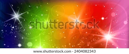 Clip art of mysterious night sky studded with starlight, colorful gradient night sky. colorful background