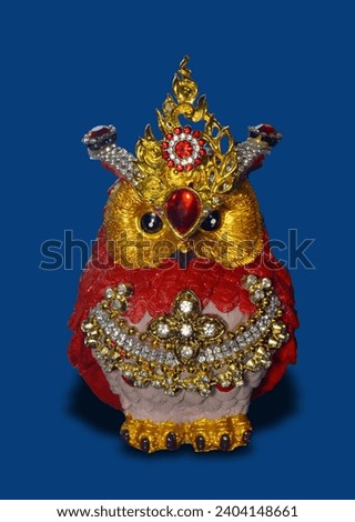 owl doll on isolated background