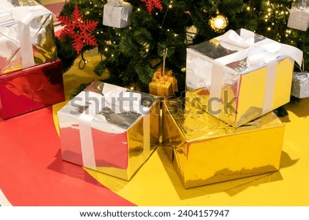 New Year's gift box,silver gift box