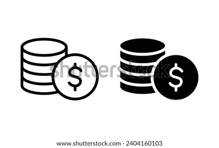 Dollar Money icon, Dollar Money sign vector for web site Computer and mobile app