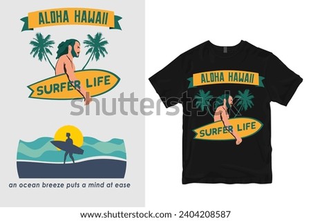 Surfing t shirt designs vector editable