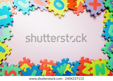 colorful composition kid puzzle. Resolution and high quality beautiful photo