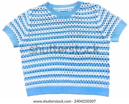 Multi Colored Striped beautiful design Sweater pointale short sleeve.