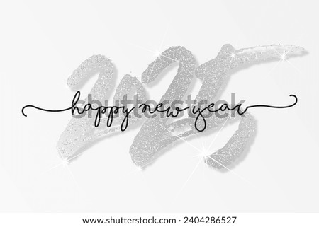 2025 - happy new year - best wishes modern background