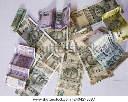 Indian rupees Note, Indian currency, 500 rupees Note, Indian Bank currency selective focus  Royalty-Free Stock Photo #2404293587