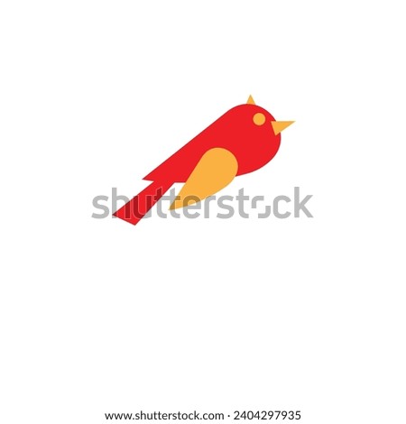 vector bird logo or minimalist or clip art