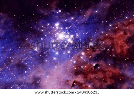 Blue space. Elements of this image furnished by NASA