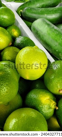 Close-up of limes. Florida, November 18, 2023