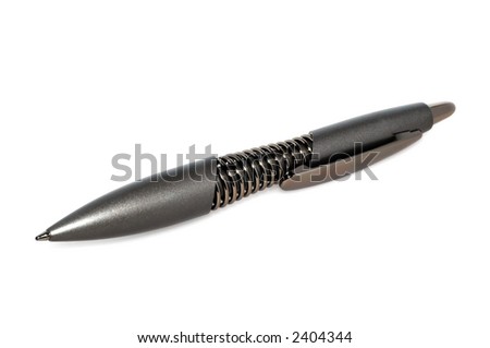 High-tech pen isolated on white