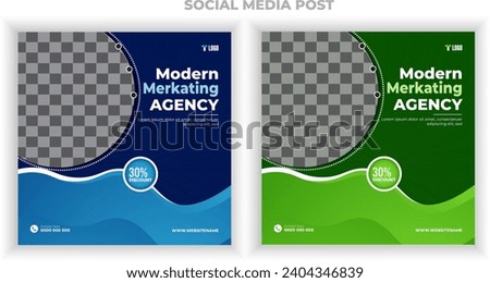 Digital marketing agency and business social media banner or flyer post template