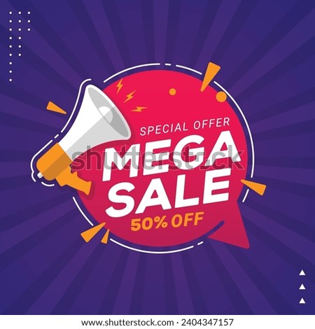 Special Mega sale offer Promotion_Template Design