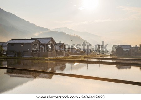 Early morning scenery of Eiheiji Town, Fukui Prefecture