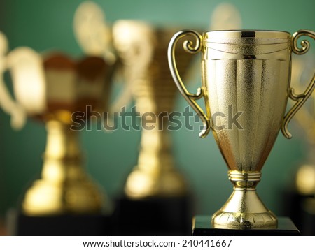 trophy for champion Royalty-Free Stock Photo #240441667