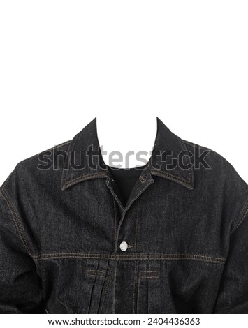 Face ID photo, clothing composite image, neat upper body profile