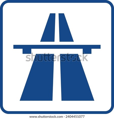 Autobahn Bundesautobahn BAB Sign Road Traffic Regulatory Signage Vector EPS PNG Transparent No Background Clip Art 