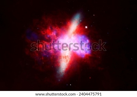 Bright cosmic nebula. Elements of this image furnished by NASA. High quality photo