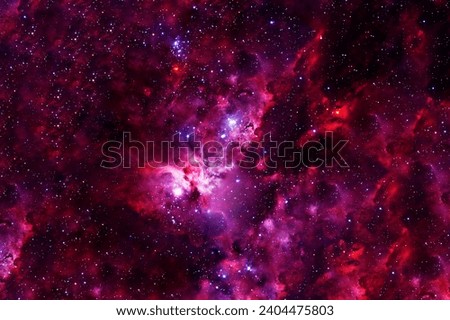 Bright cosmic nebula. Elements of this image furnished by NASA. High quality photo