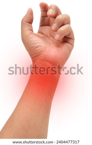 Image of male wrist tendonitis