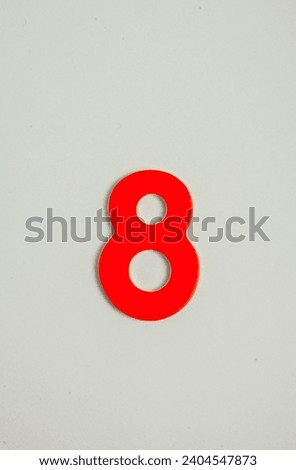Background or texture of numbers. Number eight