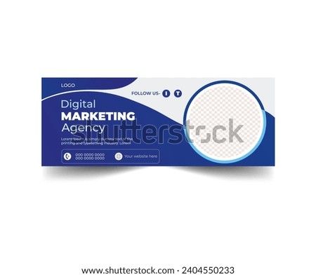 Digital marketing agency facebook or web banner template