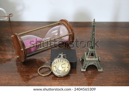 Antique Collection, Old Clock, Sand Timers, Museum, Rare, Eiffel Tower