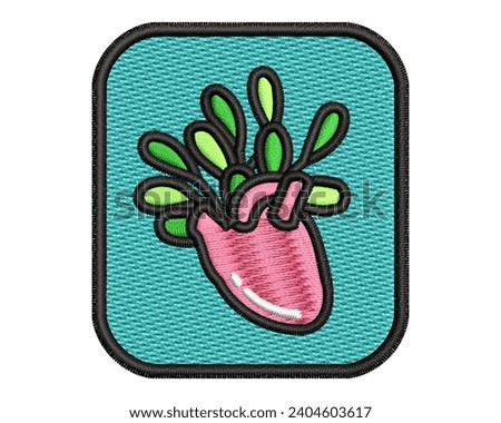 SYNTHTC FUTURE embroidered logo for clothes, jackets and hats, please buy, thank you Royalty-Free Stock Photo #2404603617