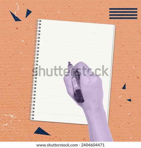 Boss Notes Business Concept. Crative Collage Artwork. Designed Background For Your Text.