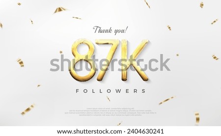 Thanks to 87k followers, celebration of achievements for social media posts.
