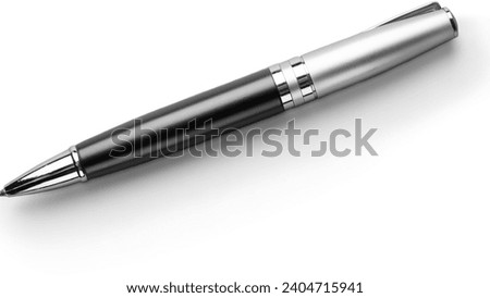 Pens are versatile writing instruments that come in various shapes, sizes, and colors Royalty-Free Stock Photo #2404715941