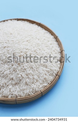 Raw super kernel basmati rice long grain Royalty-Free Stock Photo #2404734931