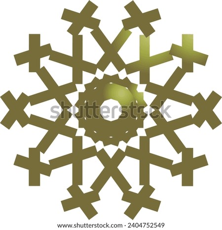 Ornament motif design yellow gold color vector format logo