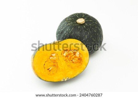 Pumpkin on a white background.