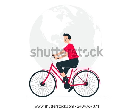 World bicycle day. International bicycle holiday vector concept

