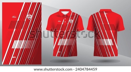 red polo sport sublimation jersey template