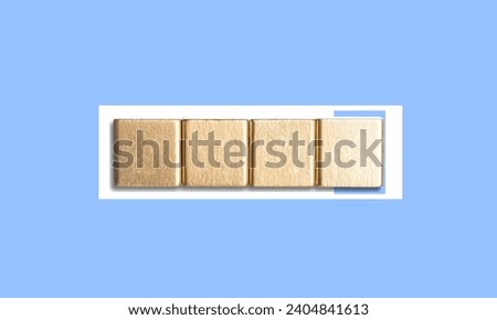 2024 numbers on wooden cubes with loading bar Royalty-Free Stock Photo #2404841613