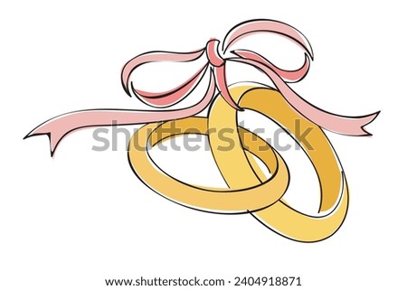 Wedding Rings clip art vector. 