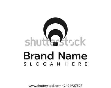 abstract logo editable name change. balloon modern symbol of business.