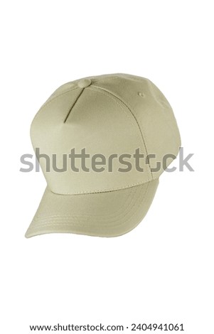 baseball cap mockup on a grey background, front view.