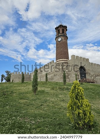 Erzurum, Türkiye - Erzurum Castle Clock Tower