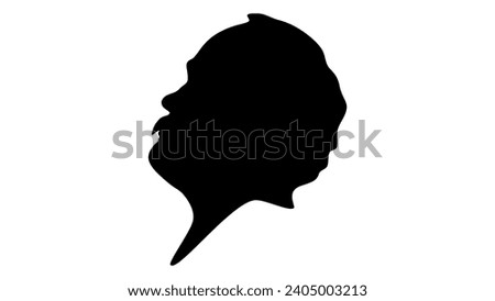  James Outram, black isolated silhouette