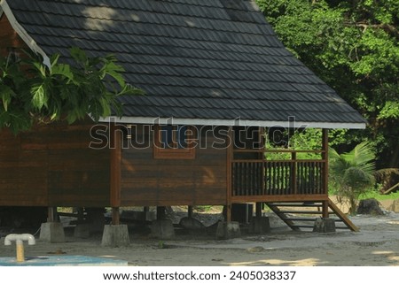 wooden hut on Pagang Island