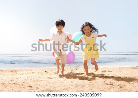 Children on beach