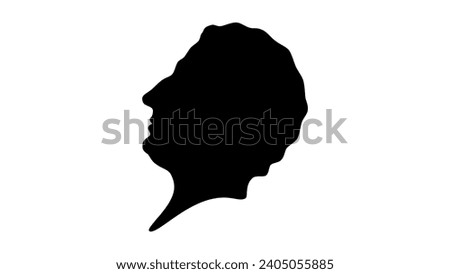 Robert Stewart, 1st Marquess of Londonderry, black isolated silhouette