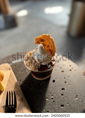 Picture of Korean ice cream in a cup