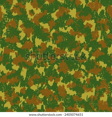 Beige Repeated Digital Vector Print. Brown Seamless Military Graphic Design. Black Camouflage Seamless Pattern. Camouflage Shirt Green Seamless Creative Vector Wallpaper. Camoflage Royalty-Free Stock Photo #2405074651