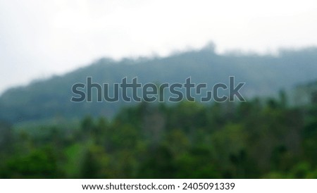 blur image of trees in the mountain for zoom meeting background
