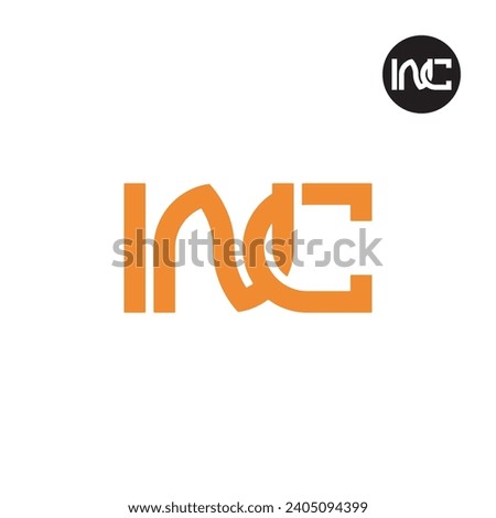 Letter INC Monogram Logo Design Royalty-Free Stock Photo #2405094399
