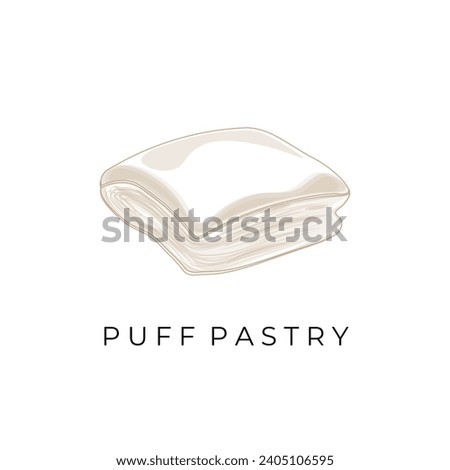 Logo Illustration of line art Puff Pastry Royalty-Free Stock Photo #2405106595