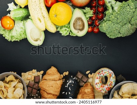 healthy food vs unhealthy food