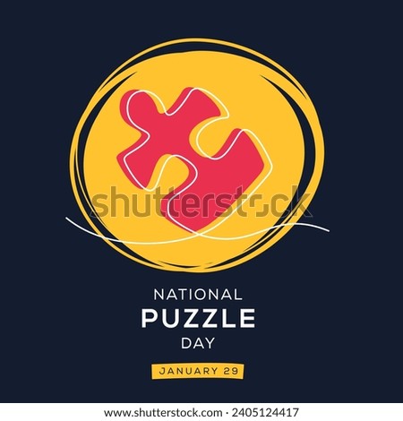 National Puzzle Day, held on 29 January.